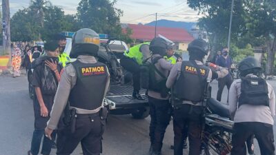 Gegara Balap Liar, Polres Polman Sita 8 Unit Sepeda Motor