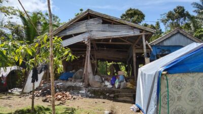 76 Rumah di Lingkungan Salunangka Mamuju Rusak Diguncang Gempa