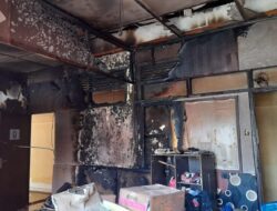 Gegara Korsleting Listrik, Ruangan Bag Ops Polresta Mamuju Hangus Terbakar