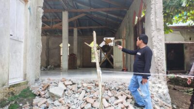 Masjid di Lingkungan Salunangka Rusak Parah Usai Diguncang Gempa