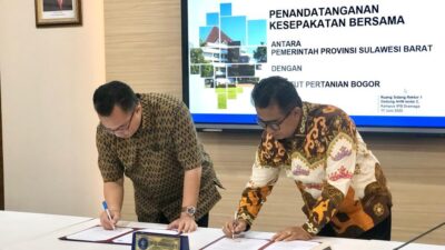 Teken MoU, Pemrov Sulbar Gandeng Pakar IPB Kelola Data Desa Presisi