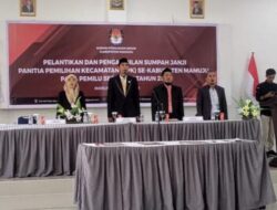 KPU Mamuju Lantik 55 Anggota PPK Jelang Pemilu 2024