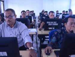 59 Calon Komisioner KPU Sulbar Ikuti Tes CAT