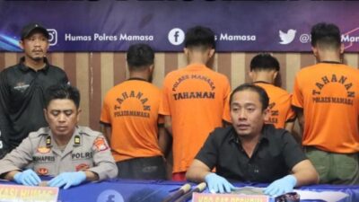 4 Kawanan Pencuri Kabel Milik PLN di Mamasa Ditangkap, 3 Pelaku Sempat Kabur ke Hutan