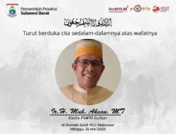 Kadis PUPR Sulbar Muhammad Aksan Meninggal Dunia, Dimakamkan di Kolaka