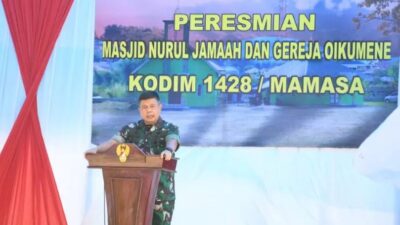 Indahnya Toleransi, Masjid dan Gereja Dibangun Berdampingan di Kompleks Makodim Mamasa