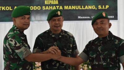 Sertijab Dandim 1428/Mamasa, Letkol Arh Dodo Sahata Manullang Gantikan Letkol Inf Stevi Palapa