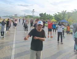 Sekretariat DPRD Sulbar Ramaikan Car Free Day di Jalan Arteri Mamuju