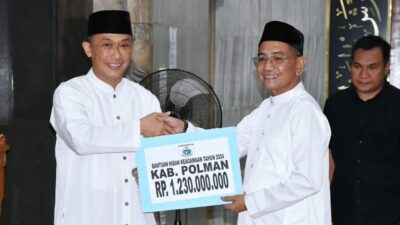 Polman Terima Rp 1,2 Miliar Bantuan Hibah Keagamaan dari Pemprov Sulbar