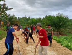 Melalui Baksos, PT Pasangkayu Perbaiki Akses Jalan Warga Salurayya