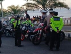 Polisi Jaring Puluhan Motor Pelaku Balap Liar di Pantai Bahari Polman