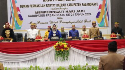 DPRD Pasangkayu Laksanakan Rapat Paripurna Perayaan Hari Jadi Kabupaten Pasangkayu Ke-21