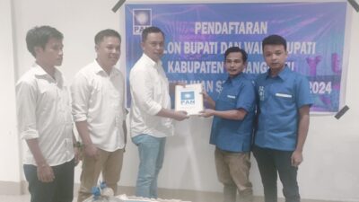 Resmi Mendaftar di PAN Sebagai Balon Bupati Pilkada Pasangkayu, Ini Harapan Budiyansa