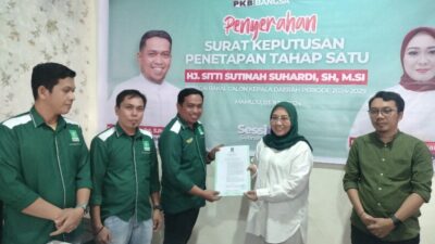 Sutinah Suhardi Terima Mandat dari DPP PKB untuk Pilkada Mamuju 2024