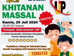 Support Pelaksanaan Sunatan Massal IJP, Kadinkes Pasangkayu Akan Siapkan Tenaga Medis