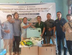 Tim CSR PT Letawa Serahkan Secara Simbolis Door prize Sunatan Massal IJP