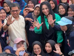 Senam Sehat Bersama Siti Rahmawati Disambut Antusias Ibu-ibu di Desa Matangnga Polman