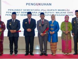 Bahtiar Lantik 3 Pjs Bupati di Tiga Kabupaten di Sulbar, Maddareski Salatin Jadi Pjs Bupati Pasangkayu