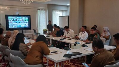 Rakor Pengendalian Inflasi Daerah Melalui Virtual, Pamen Ahli Bid Ilpengtek dan LH Poksahli Pangdam XIV/Hsn : Ini Dapat Memperkuat Sinegritas