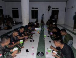 Satgas TMMD Kodim 1427/Pasangkayu Buka Puasa dan Tarwih Bersama Warga di Masjid Nur Jihad Desa Benggaulu