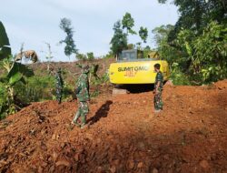 Wow, Pembuatan Badan Jalan di Program TMMD Kodim 1427/Pasangkayu Memasuiki Bobot 60%