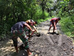 Satgas TMMD ke-123 Kodim 1427/Pasangkayu Perbaiki Jalan Dusun Kanan Tuo, Ini Tujuannya