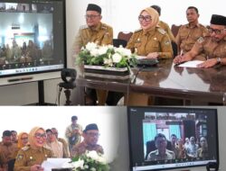 Terapkan WFA, Bupati Mamuju Rapat Melalui Zoom Meeting dengan Perangkat Daerah dan ASN