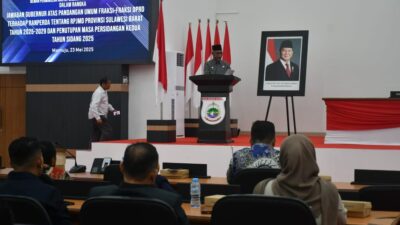 DPRD Sulbar Setujui Jawaban Gubernur atas Ranperda RPJMD 2025-2029
