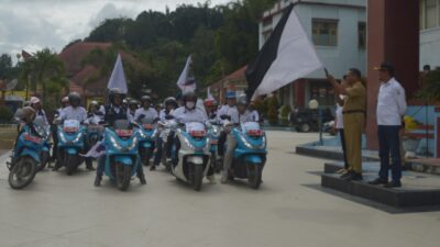 Momen Harganas Tahun 2025, Penyuluh KB Mamasa Laksanakan Kirab