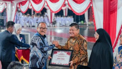 Gubernur Sulbar Ajak Warga Jaga Persatuan di Resepsi Kenegaraan HUT RI ke-80