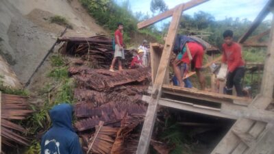 Longsor di Ranteberang Mamasa, 11 KK Terdampak 2 Rumah Rusak Parah, Ini Langka Pemkab !