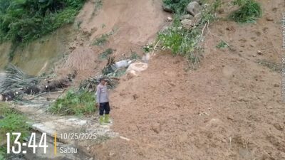 Jalur Penghubung Empat Desa di Mamasa Tertutup Longsor