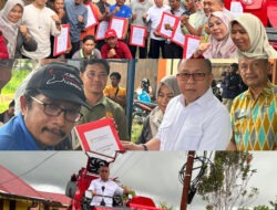 Serahkan Bantuan Alsintan, Agus Ambo Djiwa Dorong Produktivitas Petani Pasangkayu