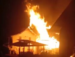Empat Rumah Warga di Mamasa Ludes Terbakar, Diduga Akibat Korsleting Listrik