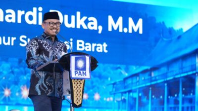 Hadiri Pelantikan DPW PAN Sulbar, Suhardi Duka PDKT ke Zulkifili Hasan untuk Diusung di Pilgub 2029