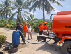 BPBD Pasangkayu Distribusikan Air Bersih untuk Warga Terdampak Kekeringan di Polewali