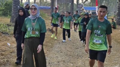 Herny Agus Ajak Warga Sehat Bersama di Fun Run Yonif TP 874